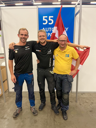 Nichlas med WorldSkills-kolleger
