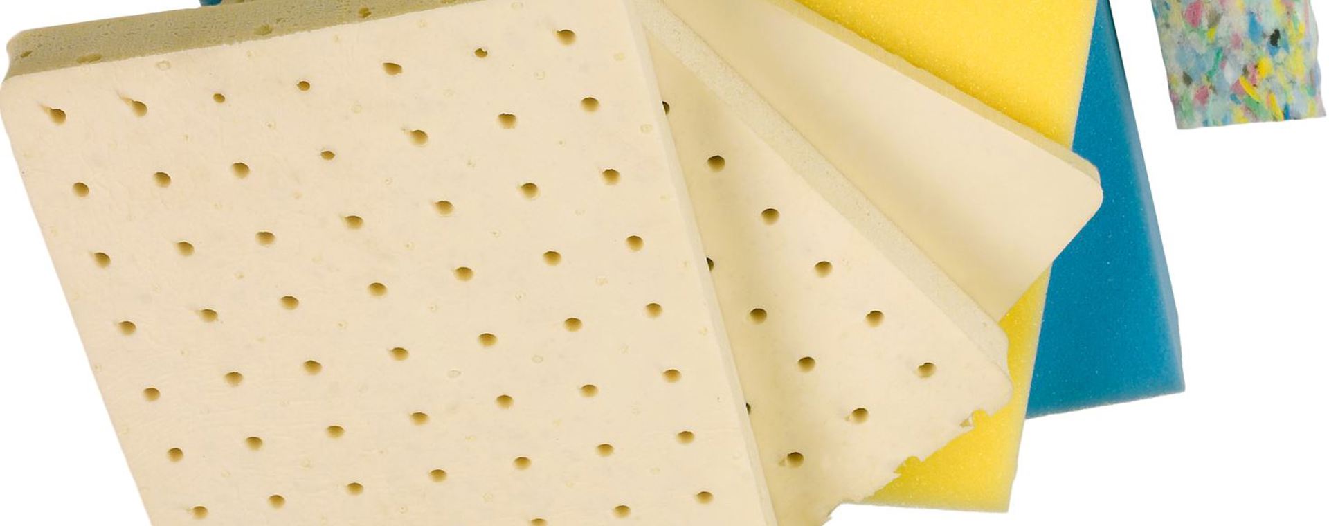 Forskellige skumgummiprodukter