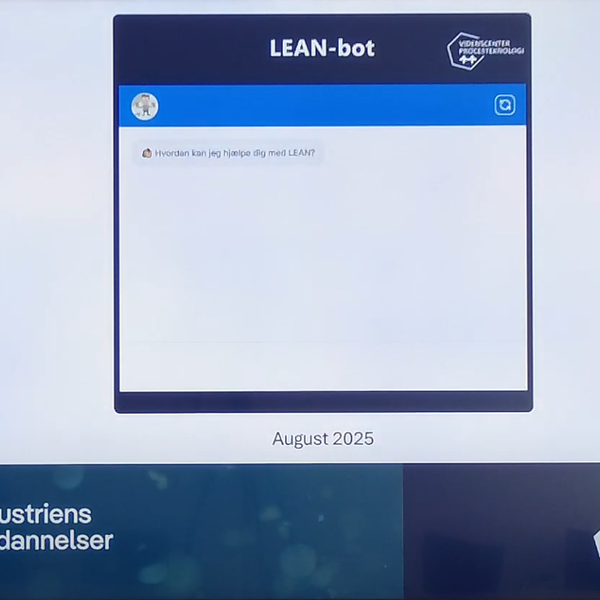 Leanbot Advanced Ny LEAN-bot gør det lettere at lære LEAN